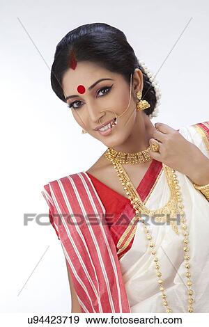 Stock Photo - Portrait of Bengali woman . Fotosearch