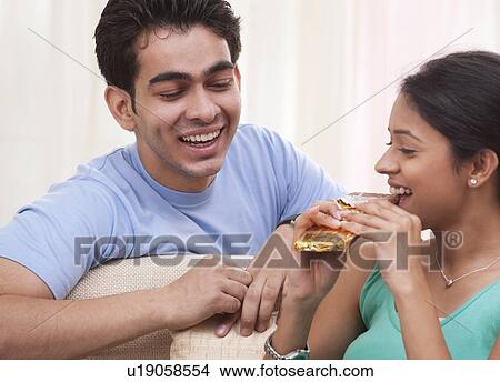 Picture - Portrait of brother and sister. Fotosearch