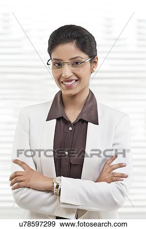 Portrait of businesswoman smiling View Large Photo Image Stock Photo - Portrait of businesswoman smiling . Fotosearch