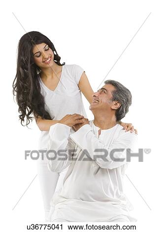 Portrait of father and daughter View Large Photo Image Stock Image - Portrait of father and daughter . Fotosearch