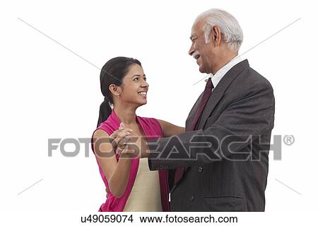 Portrait of granddaughter and grandfather View Large Photo Image Picture - Portrait of granddaughter and grandfather. Fotosearch