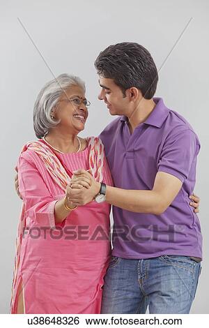 Portrait of Grandmother and grandson View Large Photo Image Stock Photograph - Portrait of Grandmother and grandson. Fotosearch