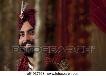 Portrait of smiling groom View Large Photo Image Stock Photo - Portrait of smiling groom . Fotosearch