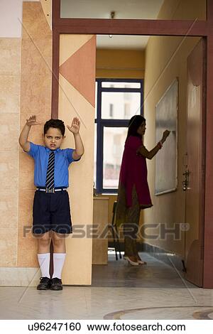 Punished school boy View Large Photo Image Stock Image - Punished school boy . Fotosearch