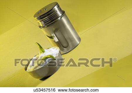 Salt cellar with a bowl of salt View Large Photo Image Stock Photograph - Salt cellar with a bowl of salt . Fotosearch