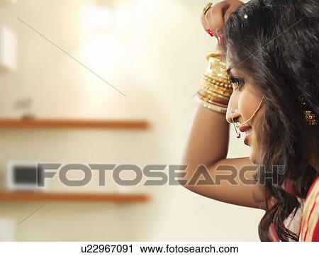 Side profile of Bengali woman View Large Photo Image Stock Image - Side profile of Bengali woman. Fotosearch