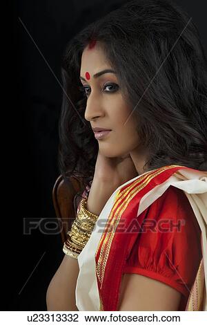 Side profile of Bengali woman View Large Photo Image Stock Image - Side profile of Bengali woman. Fotosearch