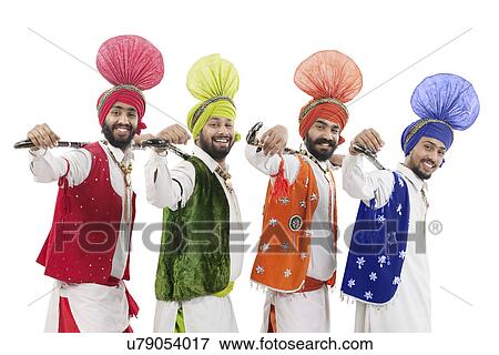 Sikh men posing with Khundis View Large Photo Image Stock Photo - Sikh men posing with Khundis . Fotosearch