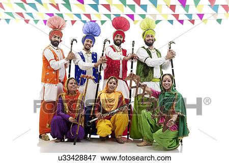 Stock Photo - Sikh people posing . Fotosearch