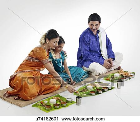 South Indian family having lunch View Large Photo Image Stock Image - South Indian family having lunch . Fotosearch