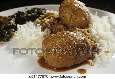 Stock Image - Traditional Kashmiri cuisine . Fotosearch