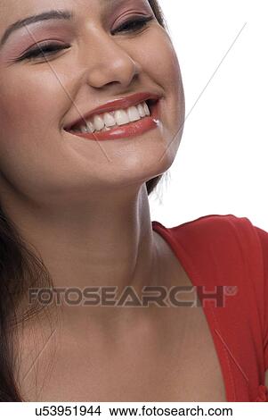 Woman smiling and posing View Large Photo Image Picture - Woman smiling and posing . Fotosearch