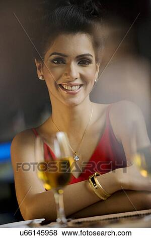Woman smiling View Large Photo Image Stock Photo - Woman smiling . Fotosearch