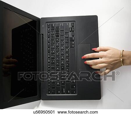 Working on a Laptop View Large Photo Image Stock Image - Working on a Laptop . Fotosearch