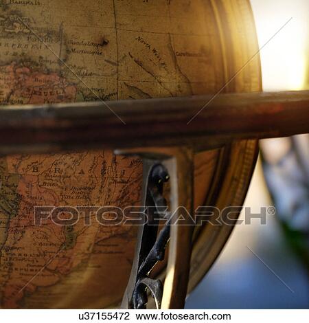 Antique globe View Large Photo Image Stock Image - Antique globe. Fotosearch