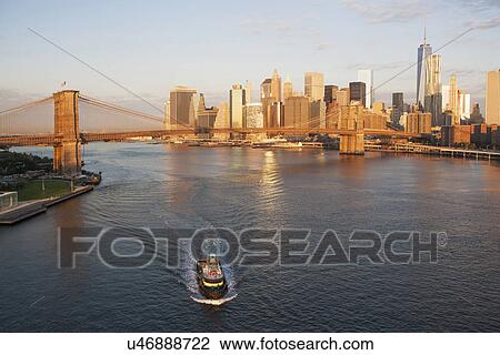Brooklyn Bridge and cityscape View Large Photo Image Stock Image - Brooklyn Bridge and cityscape. Fotosearch