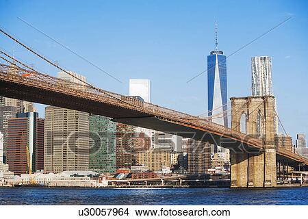 Brooklyn Bridge View Large Photo Image Picture - Brooklyn Bridge. Fotosearch