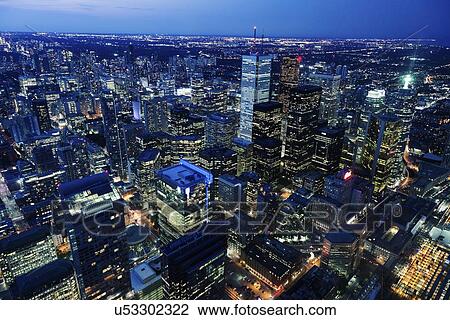 Cityscape with illuminated skyscrapers View Large Photo Image Stock Image - Cityscape with illuminated skyscrapers. Fotosearch