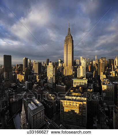 Empire State Building View Large Photo Image Stock Photo - Empire State Building. Fotosearch