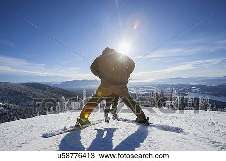 Father skiing with son (6-7) View Large Photo Image Stock Image - Father skiing with son (6-7). Fotosearch
