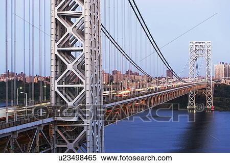 George Washington Bridge View Large Photo Image Stock Photography - George Washington Bridge. Fotosearch