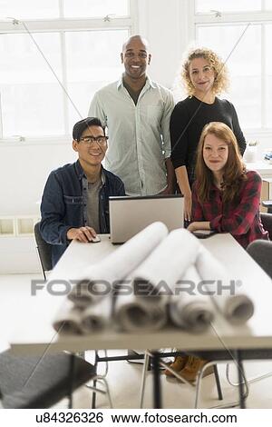 Group of business people in office View Large Photo Image Stock Photograph - Group of business people in office. Fotosearch