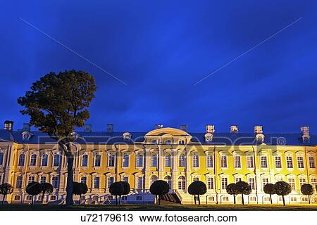 Illuminated facade against clear sky View Large Photo Image Stock Image - Illuminated facade against clear sky. Fotosearch