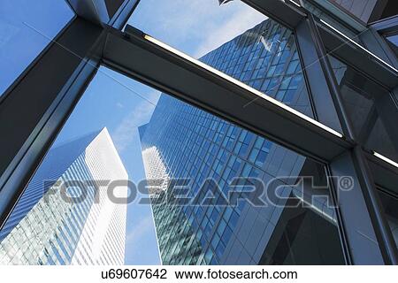 Low angle view of skyscraper View Large Photo Image Stock Image - Low angle view of skyscraper. Fotosearch