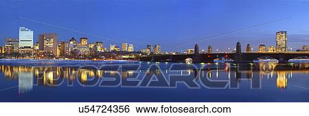 Stock Photograph - Panoramic view of waterfront. Fotosearch