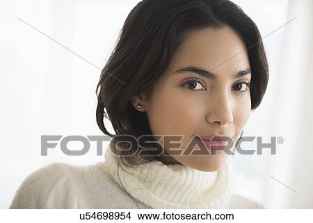 Portrait of attractive brunette View Large Photo Image Picture - Portrait of attractive brunette. Fotosearch