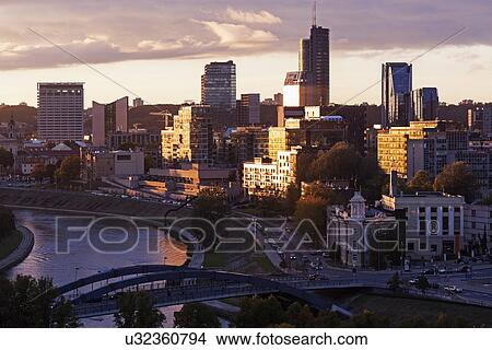 Riverside cityscape with skyscrapers View Large Photo Image Picture - Riverside cityscape with skyscrapers. Fotosearch