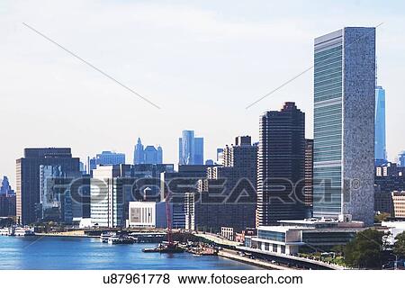 United Nations Building View Large Photo Image Stock Photo - United Nations Building. Fotosearch
