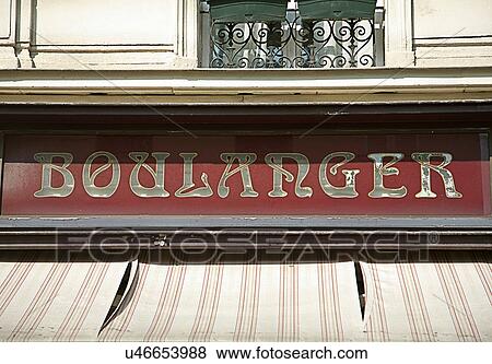 Stock Photo - Boulanger sign on French street. Fotosearch