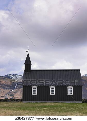 Stock Photo - Church in rural field. Fotosearch