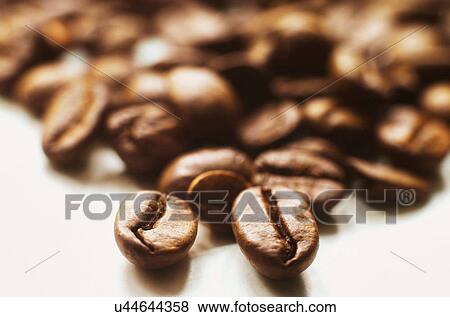 Stock Photo - Close up of coffee beans. Fotosearch