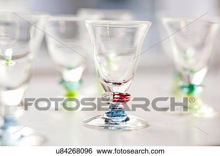 Stock Photograph - Close up of ornate glasses. Fotosearch