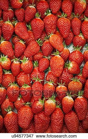 Stock Photo - Close up of strawberries. Fotosearch