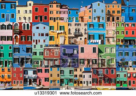 Collage of colorful buildings View Large Photo Image Stock Image - Collage of colorful buildings. Fotosearch