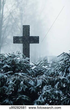 Cross in snowy field View Large Photo Image Stock Image - Cross in snowy field. Fotosearch