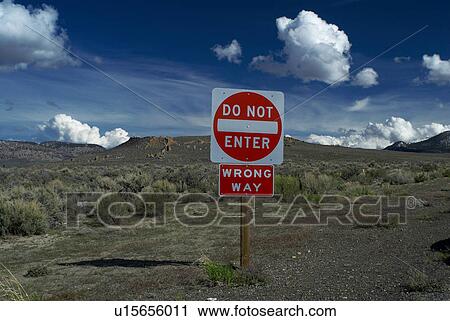 Do not enter sign on rural road View Large Photo Image Stock Image - Do not enter sign on rural road. Fotosearch