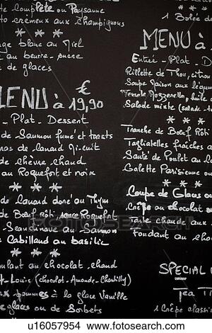 Picture - French cafe menu. Fotosearch