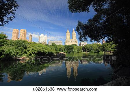 Stock Photo - High rise buildings around Central Park. Fotosearch
