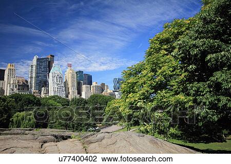 Rock formations in Central Park View Large Photo Image Stock Image - Rock formations in Central Park. Fotosearch