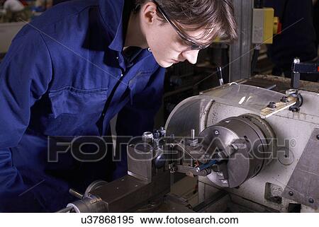Student at work in shop class View Large Photo Image Stock Photography - Student at work in shop class. Fotosearch