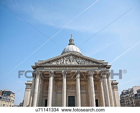 The Pantheon against blue sky View Large Photo Image Picture - The Pantheon against blue sky. Fotosearch