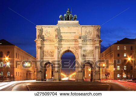 Time lapse view of Siegestor Munich View Large Photo Image Picture - Time lapse view of Siegestor Munich. Fotosearch
