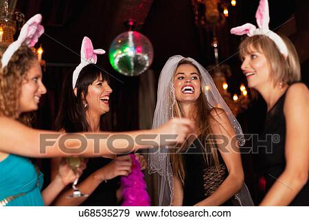 Women having bachelorette party in bar View Large Photo Image Stock Photo - Women having bachelorette party in bar. Fotosearch