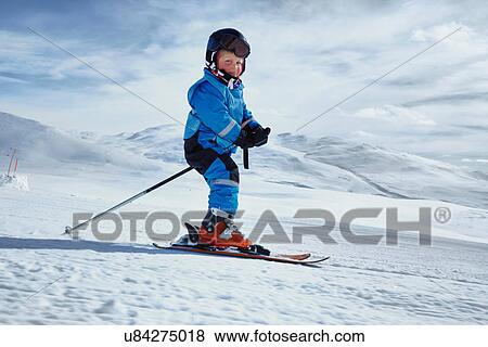 Young boy skiing, Hermavan, Sweden View Large Photo Image Stock Photo - Young boy skiing, Hermavan, Sweden. Fotosearch