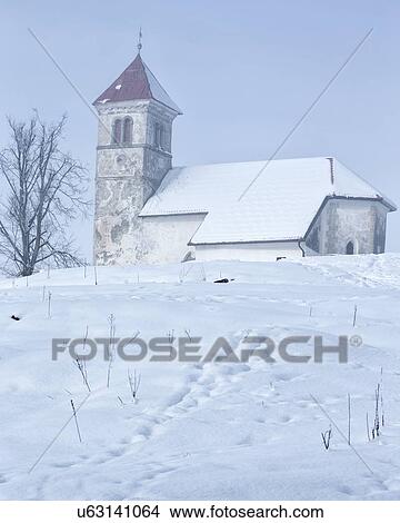Picture - Slovenia in Winter. Fotosearch