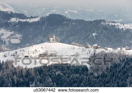 Stock Image - Slovenia in Winter. Fotosearch